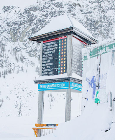 Whistler Blackcomb Stormy Windy Day