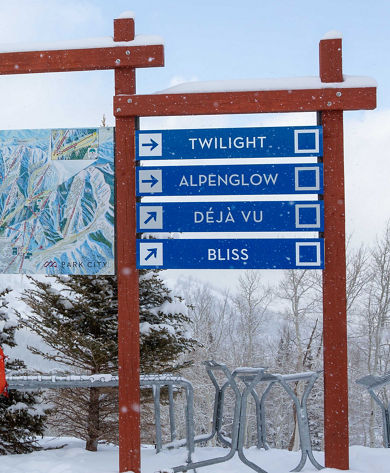 Trail Map above Dreamscape at Park City