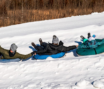 Family Tubing Taking a Selfie at Paoli