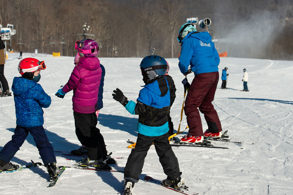 Kids Group Ski Lesson at Paoli