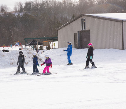 Group Ski Lesson at Afton Alps, MN