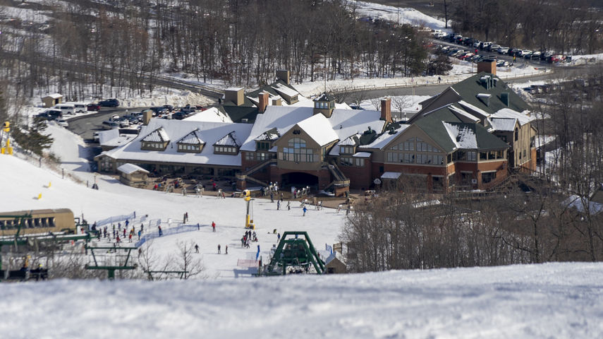 View of Lodge from Snowpark