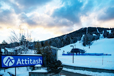 The Attitash Sign in the Base Area