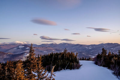 A Scenic view of the White Mountains at Attitash 