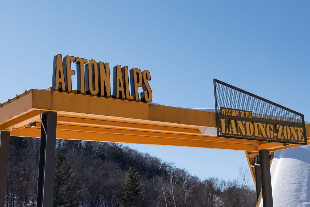 The Landing Zone sign at Afton Alps, MN