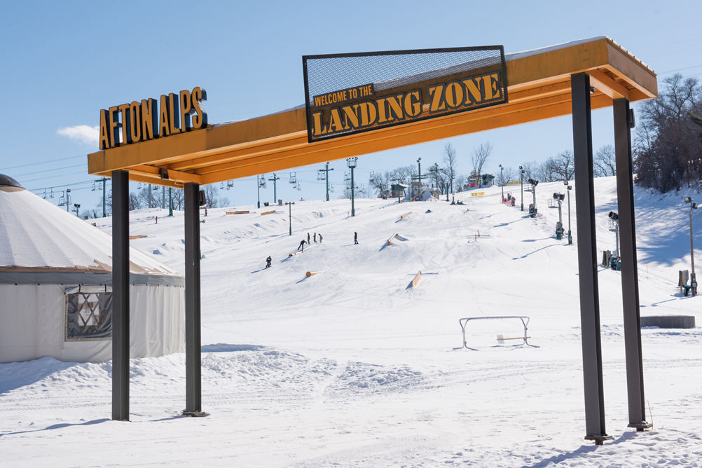 Landing Zone Sign at Afton Alps, MN