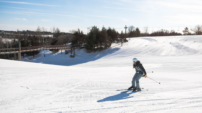 Skier at Afton Alps, MN