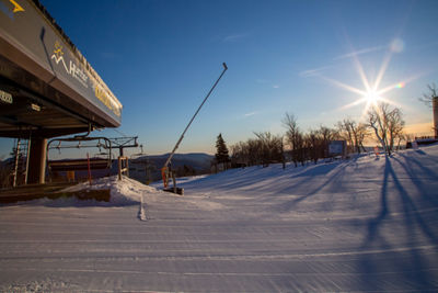 Sunrise from the summit at Hunter Mountain