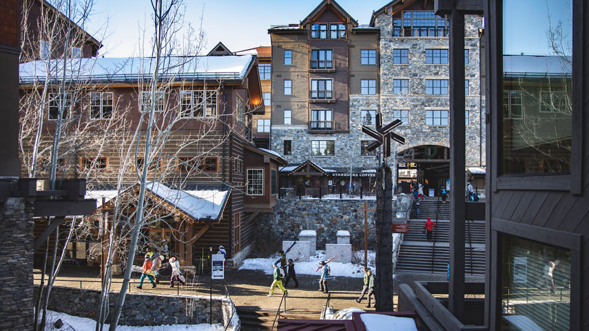 Village at Northstar with Iconic Sawmill Structure 