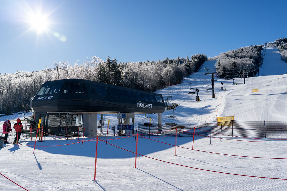 The Rocket chairlift at Crotched
