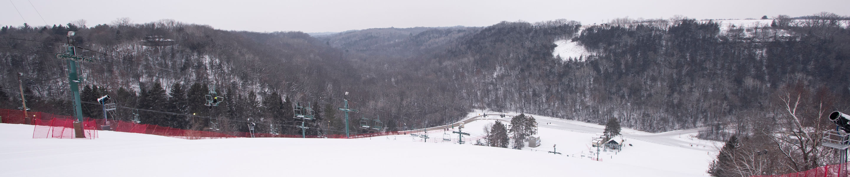 A Scenic view of  Afton Alps in Winter
