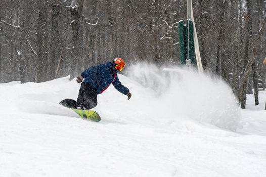 Snowboarding at Whitetail