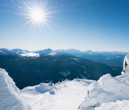 Scenic views of Whistler during the winter