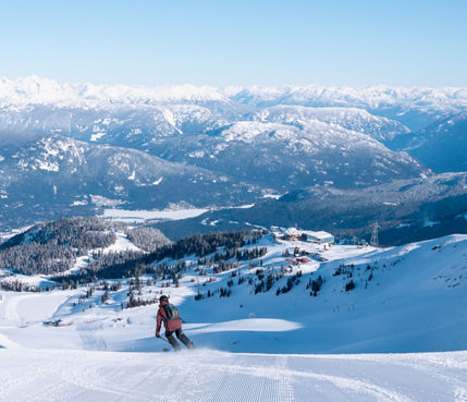 Scenic views of Whistler during the winter