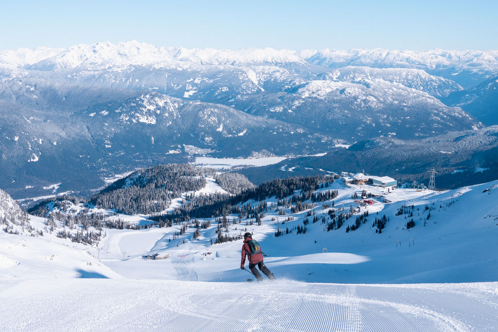 Scenic views of Whistler during the winter
