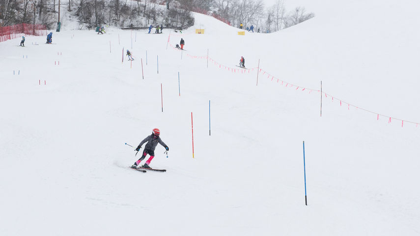 Ski Racer at Afton Alps, MN