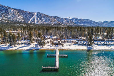 Bird's Eye View of Lakeland Village on Lake Tahoe at Heavenly Mountain Resort