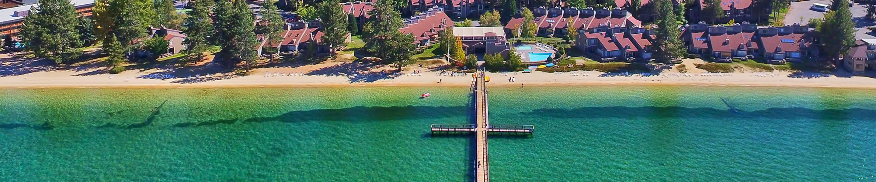 Bird's Eye View of Lakeland Village on Lake Tahoe at Heavenly Mountain Resort 