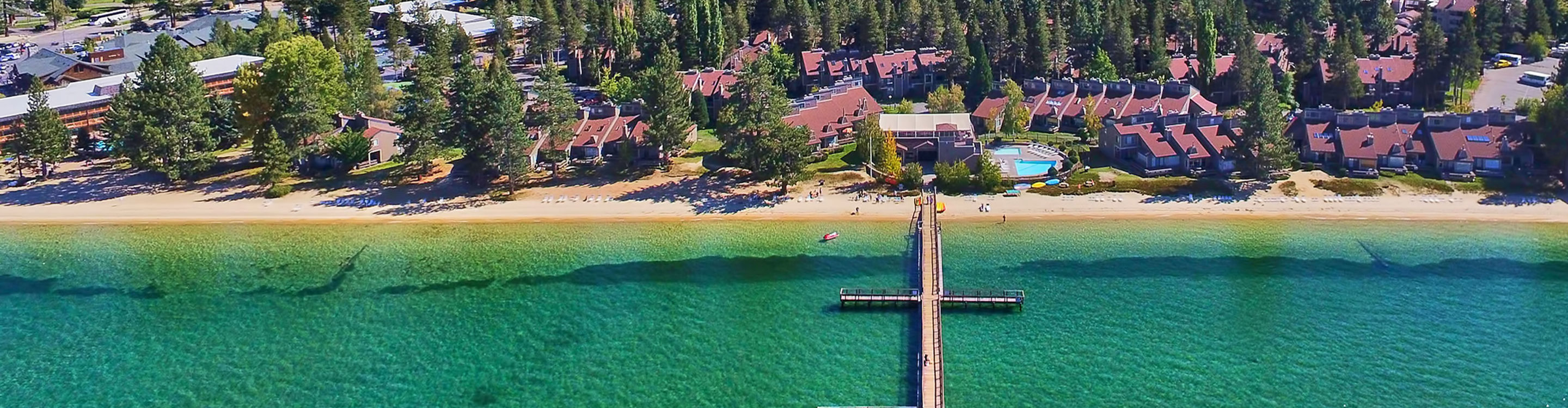 Bird's Eye View of Lakeland Village on Lake Tahoe at Heavenly Mountain Resort 