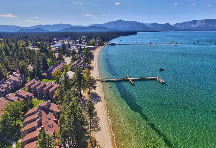 Bird's Eye View of Lakeland Village on Lake Tahoe at Heavenly Mountain Resort 