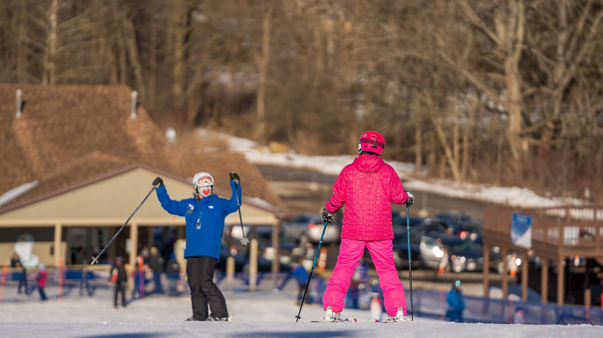 Guests enjoy a winter day at Alpine Valley