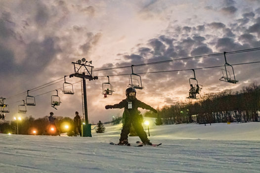 Guests enjoy a winter day at Alpine Valley