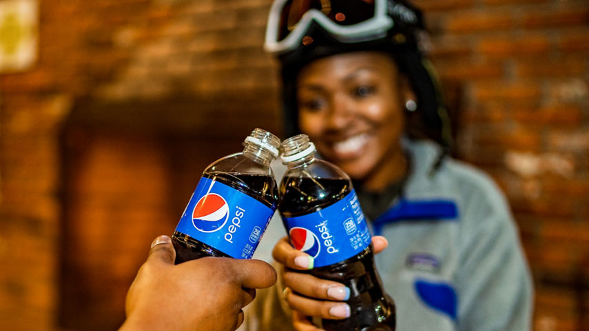 Sharing Pepsi at Alpine Valley