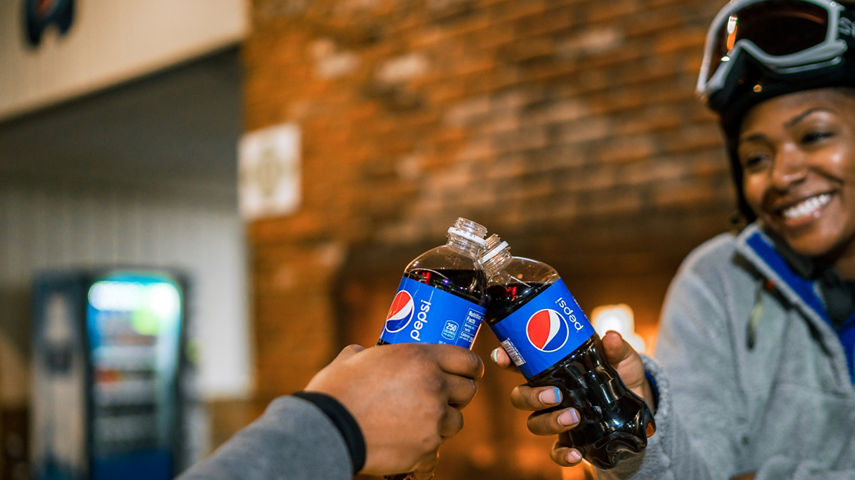 Friends Sharing Pepsi at Alpine Valley