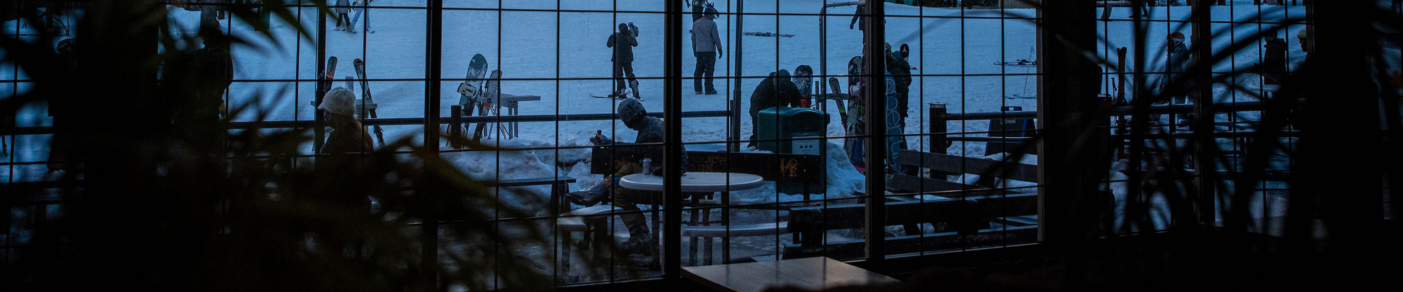 Big Boulder Lodge Slope side Window Sunset View