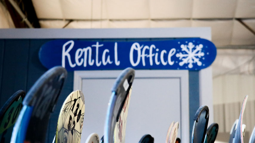 Entrance to the Rental Office at Snow Creek