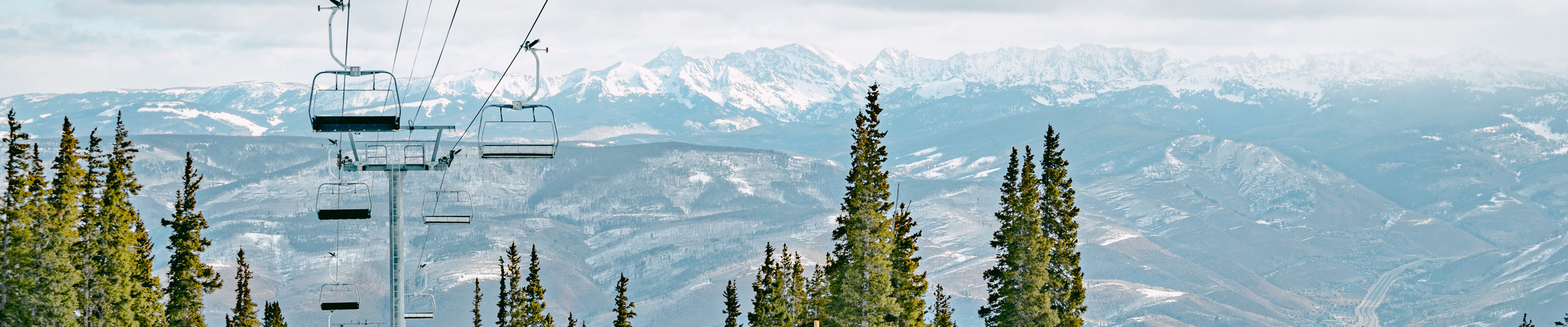 Panoramic view of mountains at Beaver Creek