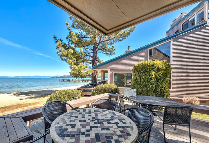 Patio Furniture on Balcony of Condo at Heavenly Mountain Resort