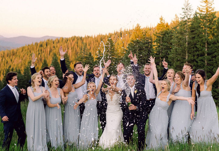 Summer Wedding Party at Spruce Saddle Lodge at Beaver Creek