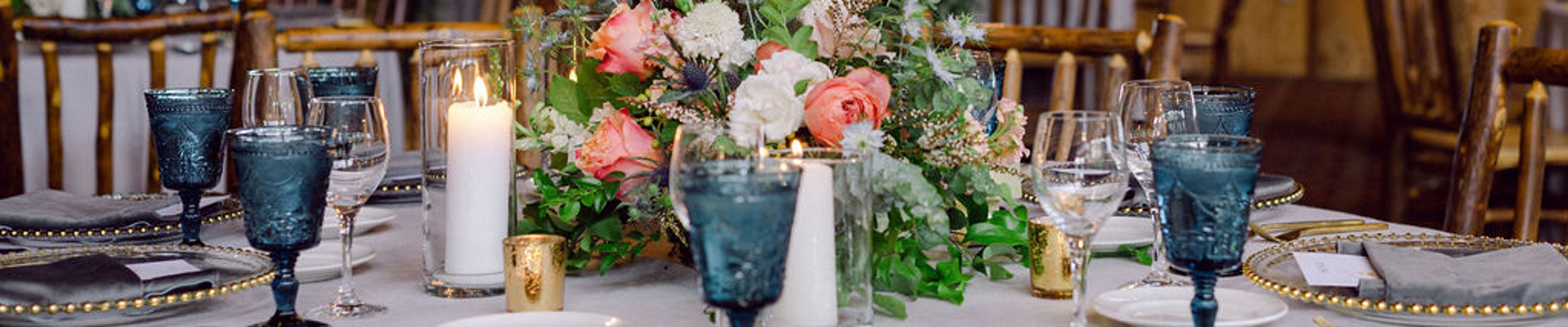 Summer Wedding Tablescape at Spruce Saddle Lodge at Beaver Creek