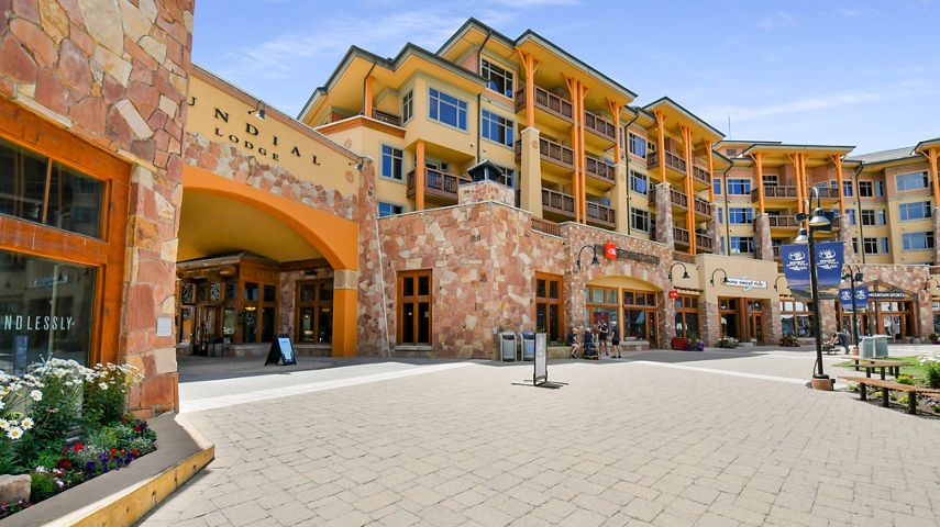 Exterior of The Sundial Lodge at Park City Mountain Resort