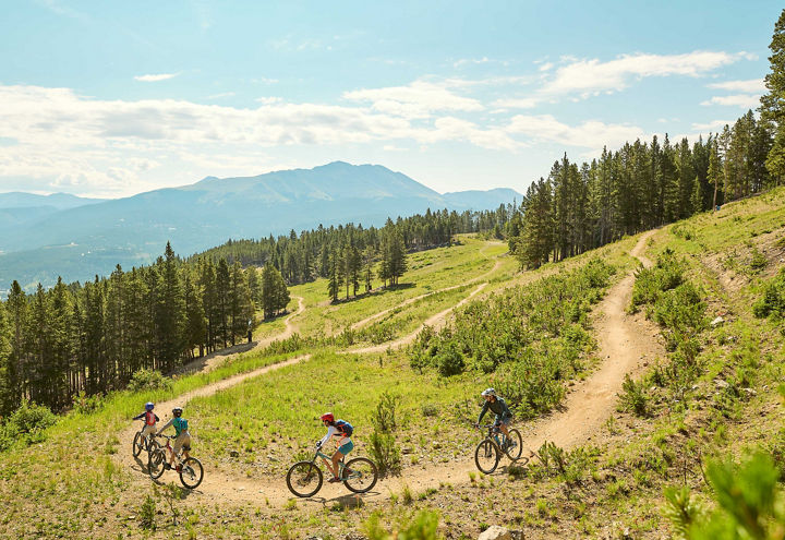 Family Mountain Biking in Breckenridge, CO