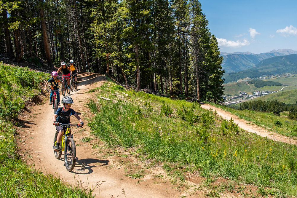 Family Bike Ride Through Crested Butte