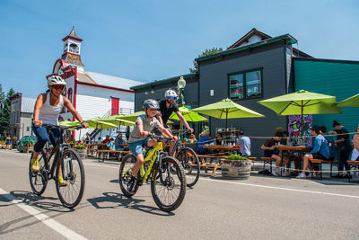 Family Bike Ride Through Crested Butte