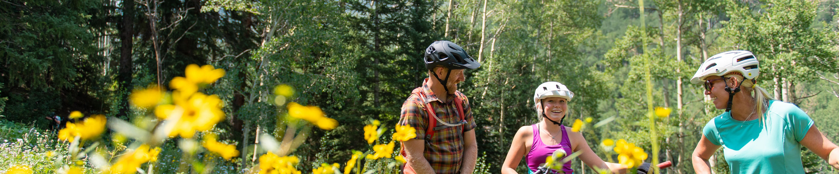 Family Mountain Biking Day in Vail, CO