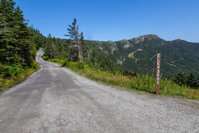 Toll Road elevation road marker