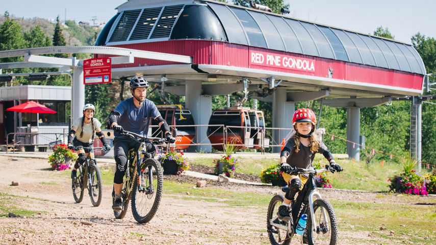 Family Mountain Biking Day in Park City, UT