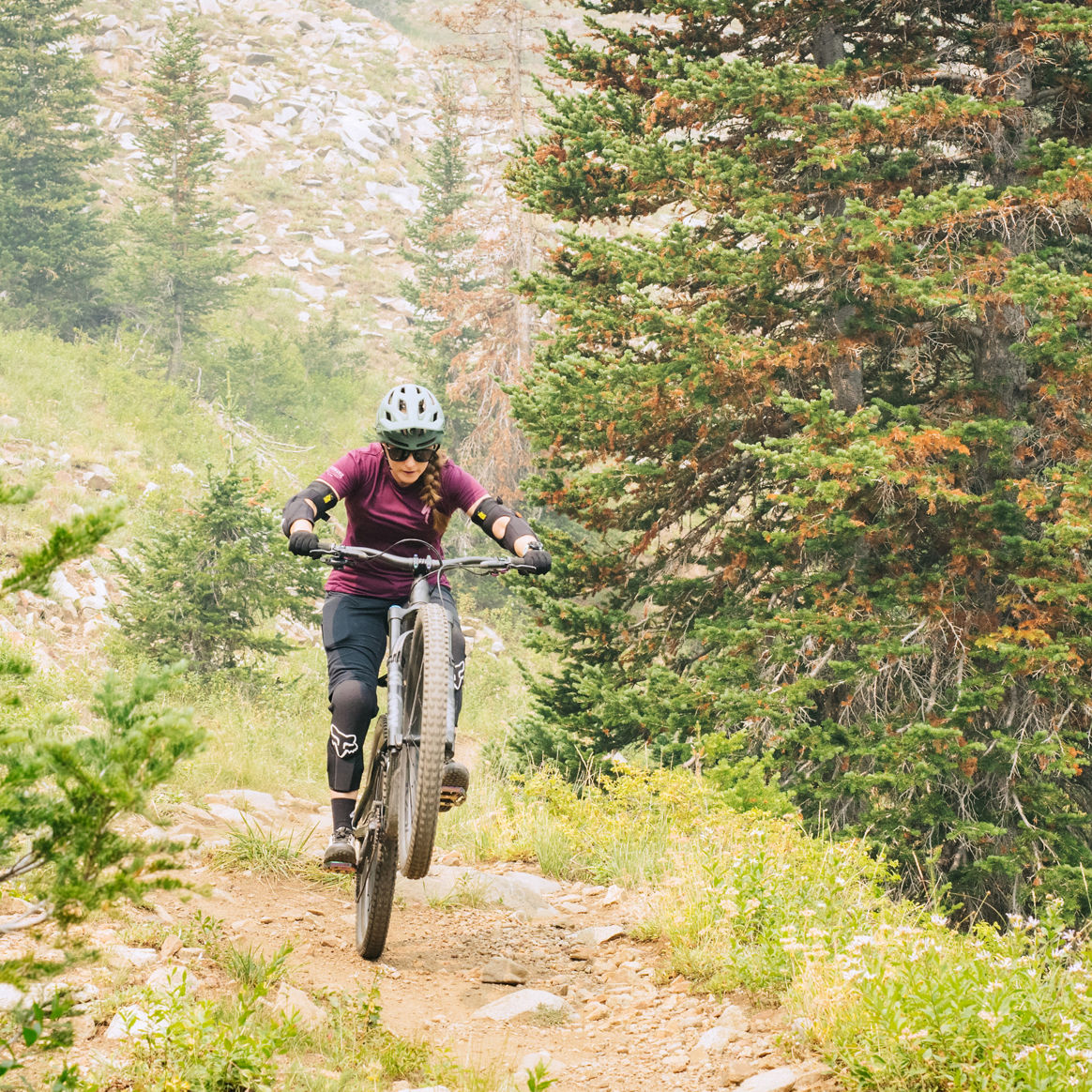 Friends Mountain Biking at Park City