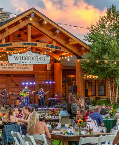 Spruce Peak summer concert series side angle