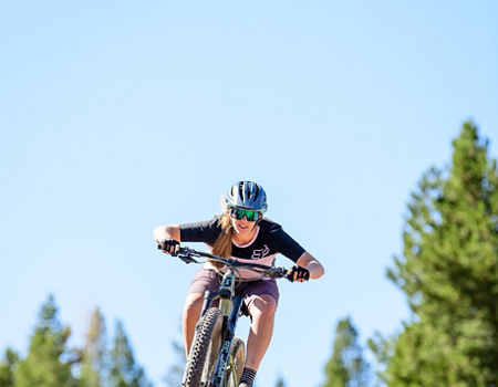 Friends Mountain Biking in Vail, CO