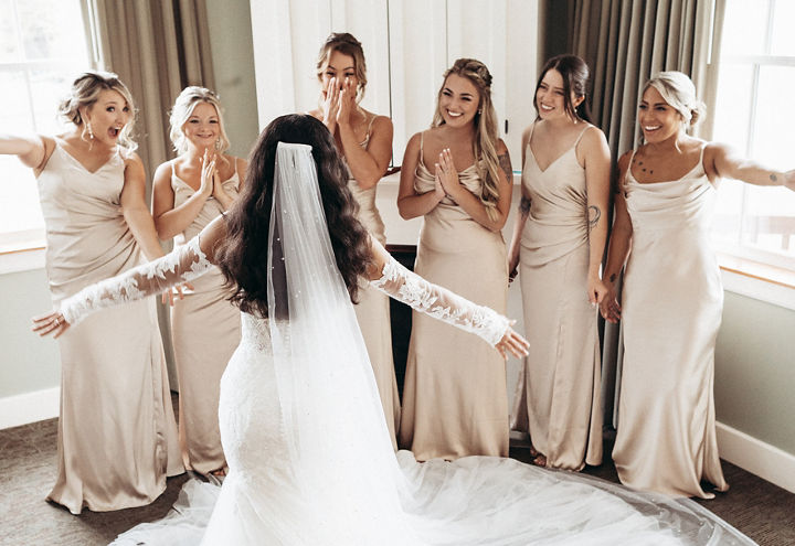 Fall Wedding Bride Getting Ready at Jackson Gore at Okemo