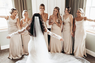 Fall Wedding Bride Getting Ready at Jackson Gore at Okemo