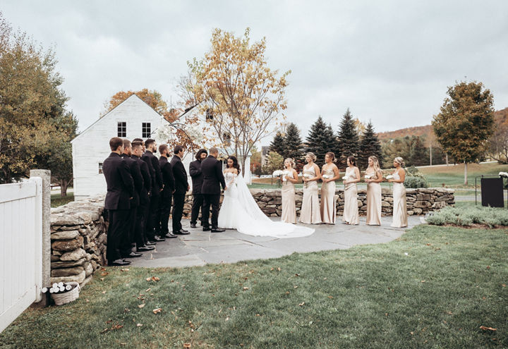 Fall Wedding Ceremony at Jackson Gore at Okemo