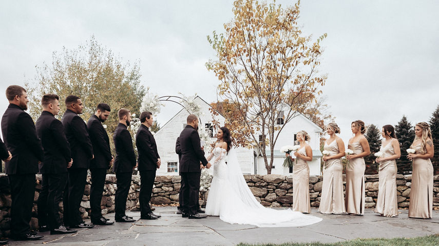 Fall Wedding Ceremony at Jackson Gore at Okemo