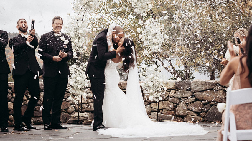 Fall Wedding Ceremony at Jackson Gore at Okemo