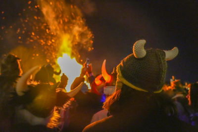 Ullr Fest Nighttime Bonfire at Breckenridge